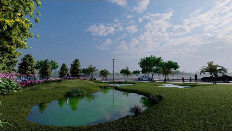 Đất nền sổ sẵn ở TP Đồng Xoài 150m2 Full thổ cư - Giá chỉ từ 8,7tr/m2, sở hữu công viên sân Golf